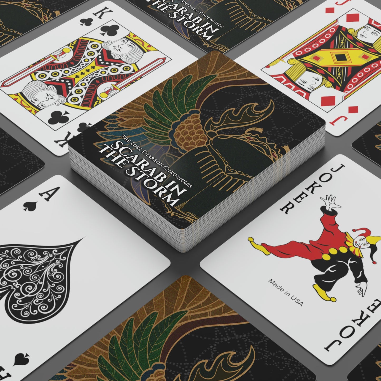 Scarab in the Storm Playing Cards