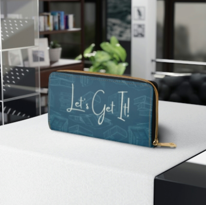 "Yes, My Lotus Blossom, Let's Get It" Zipper Wallet