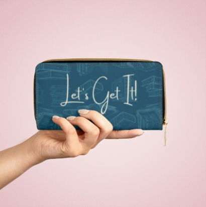 "Yes, My Lotus Blossom, Let's Get It" Zipper Wallet