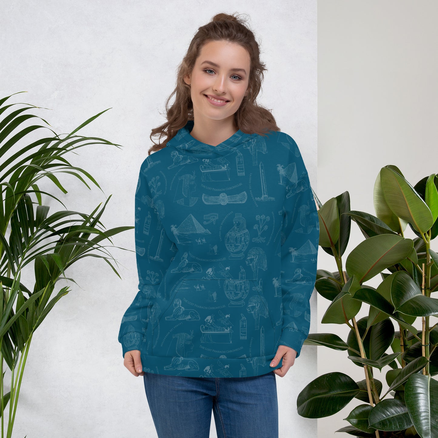 Ancient Egypt Subtle Print Unisex Hoodie