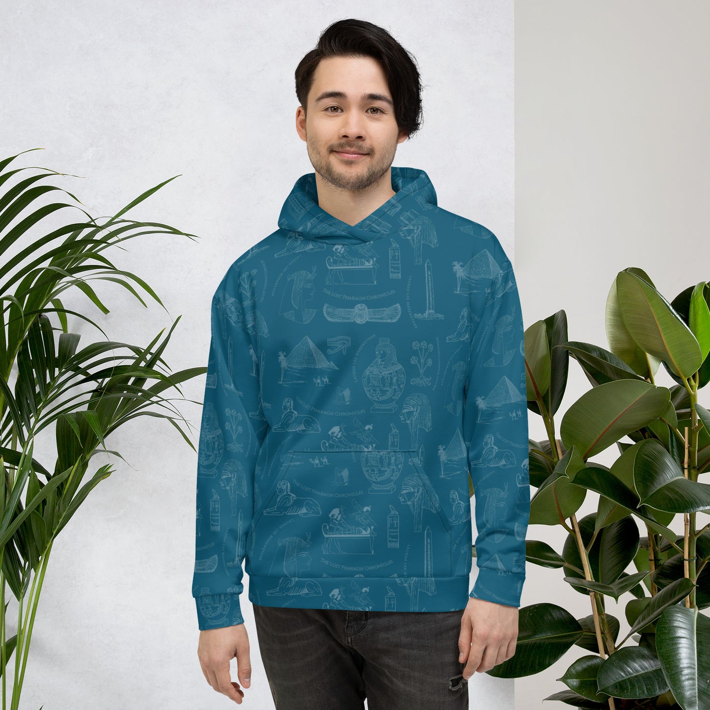 Ancient Egypt Subtle Print Unisex Hoodie