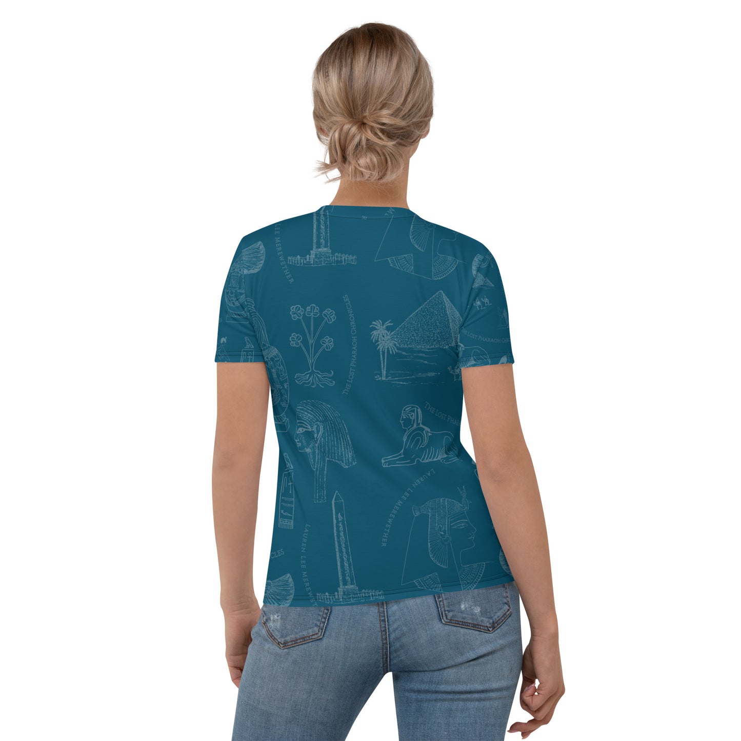 Ancient Egypt Subtle Print Women's Crew Neck T-shirt