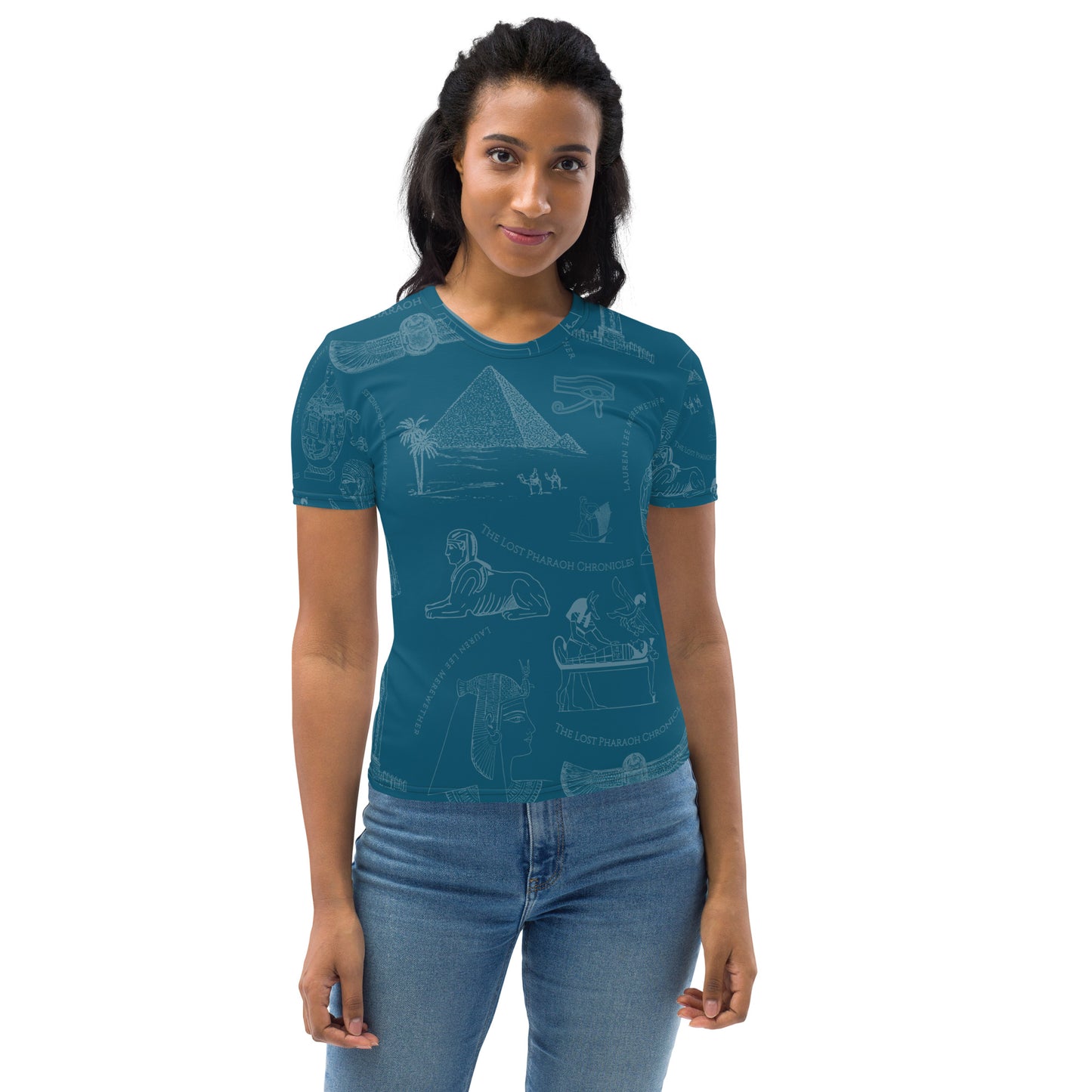 Ancient Egypt Subtle Print Women's Crew Neck T-shirt