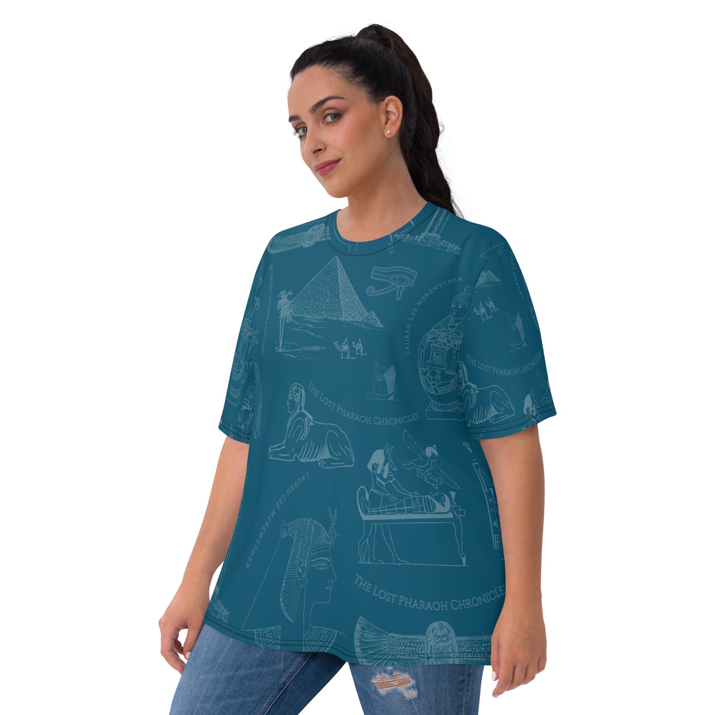 Ancient Egypt Subtle Print Women's Crew Neck T-shirt