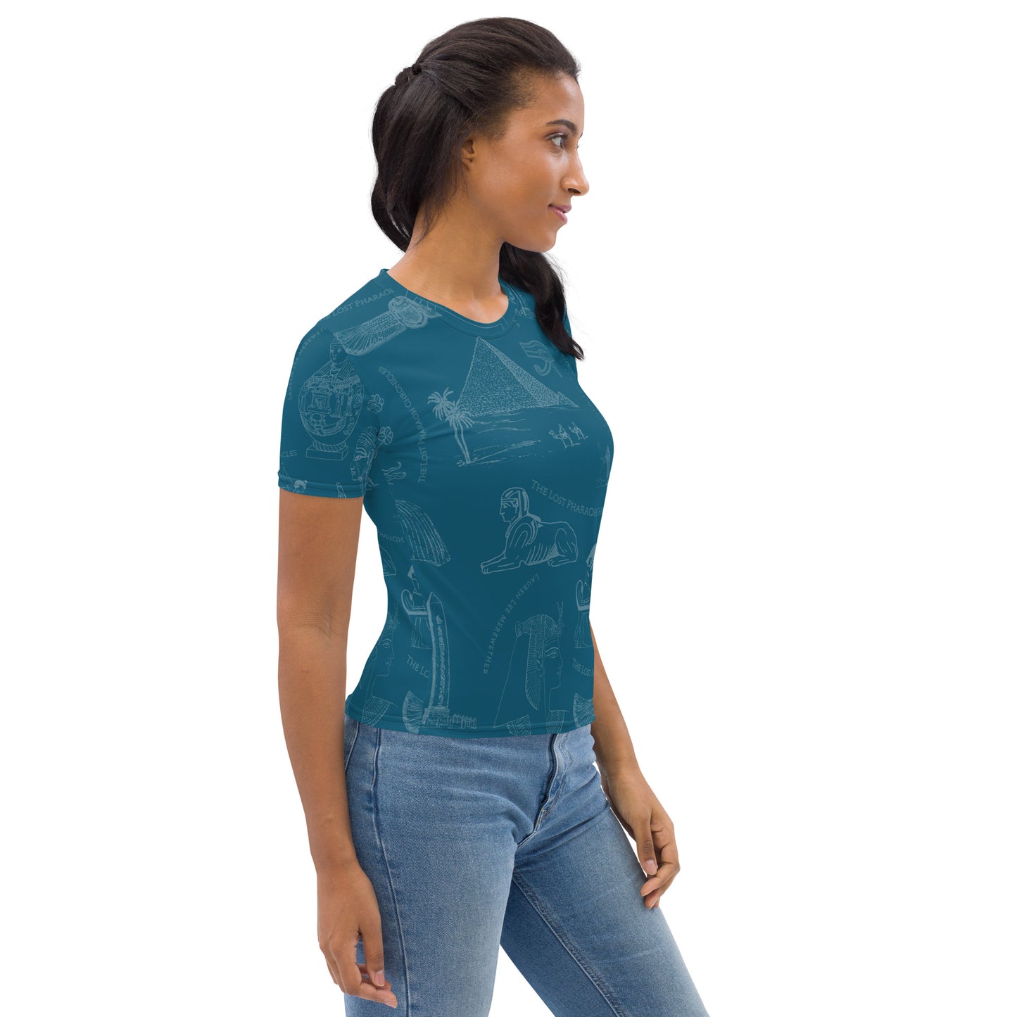 Ancient Egypt Subtle Print Women's Crew Neck T-shirt