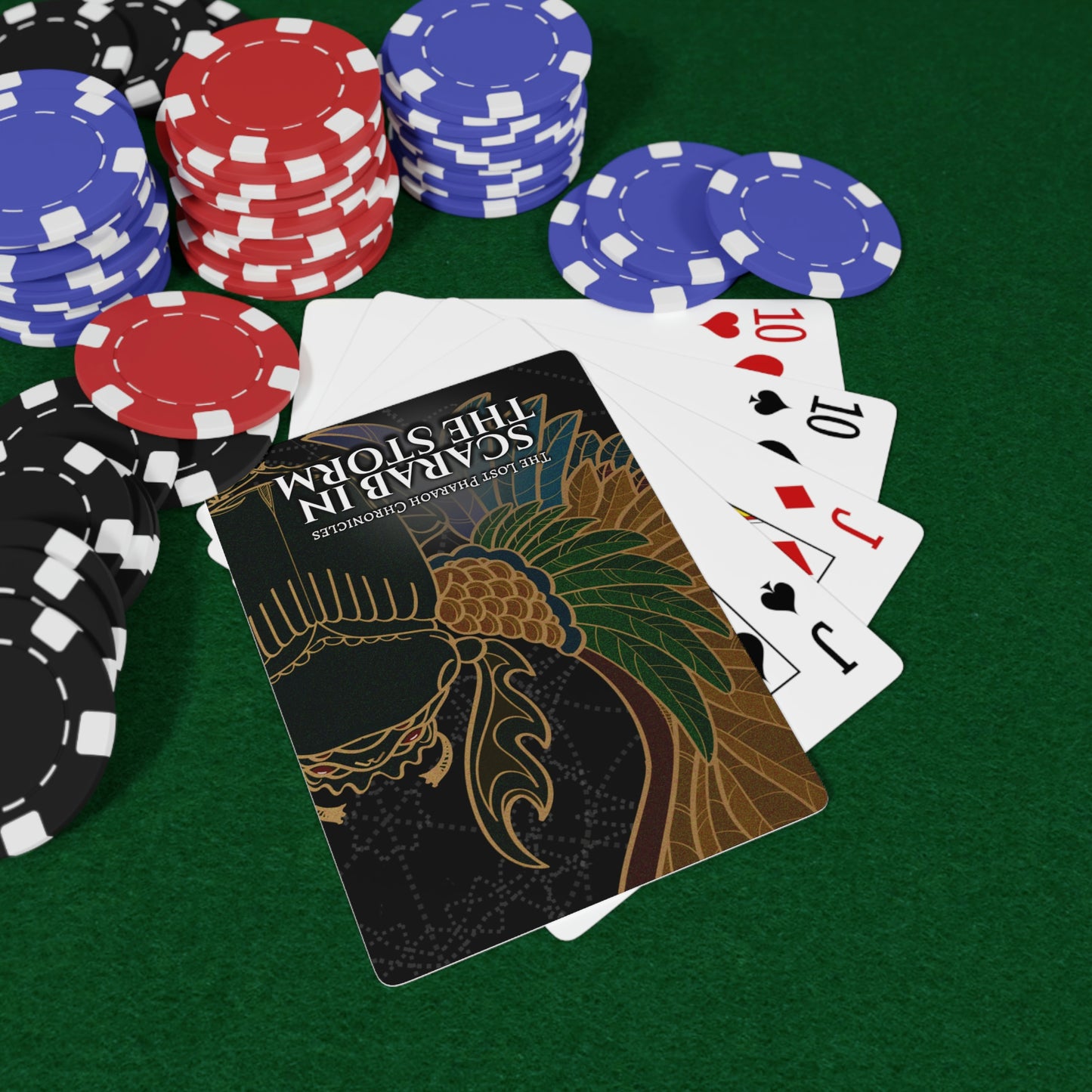 Scarab in the Storm Playing Cards