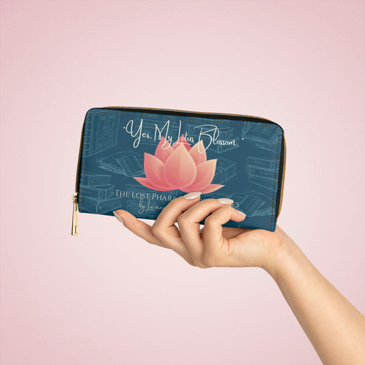 "Yes, My Lotus Blossom, Let's Get It" Zipper Wallet